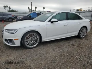 2019 Audi A4 Premium Plus with VIN WAUENAF44KA065192, listed as a Copart auction lot 51846315 with 0 mi miles and Salvage Title. Bid and sale history available at carsss.com. Image 1.