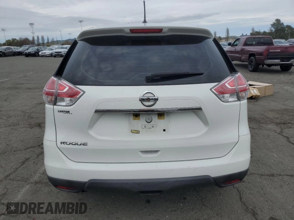 2016 Nissan Rogue SV with VIN KNMAT2MT8GP675706, listed as a Copart auction lot 49928145 with 78,824 mi miles and Salvage Title. Bid and sale history available at carsss.com. Image 6.