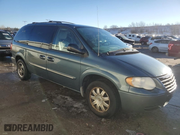 2007 Chrysler Town & Country LWB Touring with VIN 2A8GP54L67R217489, listed as a Copart auction lot 88313915 with 100,321 mi miles and Salvage Title. Bid and sale history available at carsss.com. Image 4.