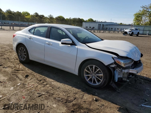2020 Acura TLX with VIN 19UUB1F38LA015199, listed as a Copart auction lot 53743653 with 44,257 mi miles. Bid and sale history available at carsss.com. Image 4.