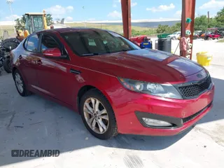 2011 Kia Optima EX with VIN KNAGN4A75B5185281, listed as a IAAI auction lot 41955141 with 191,102 mi miles and . Bid and sale history available at carsss.com. Image 1.