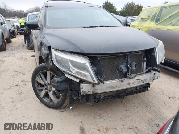 2013 Nissan Pathfinder SV with VIN 5N1AR2MMXDC668780, listed as a IAAI auction lot 41160795 with 158,610 mi miles. Bid and sale history available at carsss.com. Image 6.