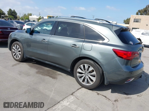 2014 Acura MDX Tech Pkg with VIN 5FRYD3H47EB002867, listed as a IAAI auction lot 42114630 with 162,182 mi miles. Bid and sale history available at carsss.com. Image 3.