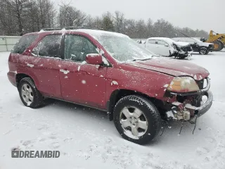 2004 Acura MDX with VIN 2HNYD18244H561316, listed as a Copart auction lot 41393815 with 329,658 mi miles and Salvage Title. Bid and sale history available at carsss.com. Image 4.