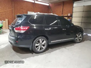 2014 Nissan Pathfinder Platinum z VIN 5N1AR2MMXEC709734, wystawiony jako Copart lot #58341565 z przebiegiem 172 455 mil mil oraz Szkoda całkowita • Salvage title. Historia ofert i sprzedaży dostępna na DreamBid. Obrazek 3.