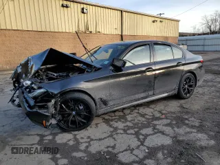 2023 BMW 5 Series 540i xDrive with VIN WBA73BJ01PCL40246, listed as a Copart auction lot 42847975 with Not Provided miles and Salvage Title. Bid and sale history available at carsss.com. Image 1.
