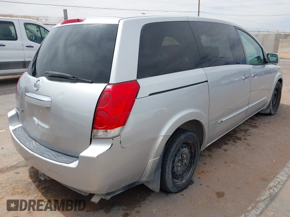 2009 Nissan Quest with VIN 5N1BV28U39N107777, listed as a IAAI auction lot 41774389 with 194,902 mi miles and . Bid and sale history available at DreamBid. Image 4.
