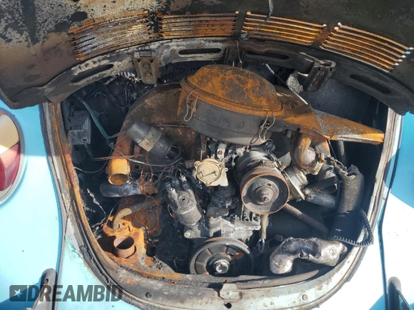 1973 Volkswagen Beetle with VIN 1332178415, listed as a Copart auction lot 41558625 with 16,505 mi miles and Salvage Title. Bid and sale history available at DreamBid. Image 11.