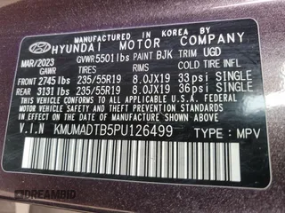 2023 Genesis GV70 2.5T с VIN KMUMADTB5PU126499, выставлен на аукционе Copart как лот 56690855 с пробегом 39 751 миль миль и Чистый • Clean title. История ставок и продаж доступна на DreamBid. Изображение 12.