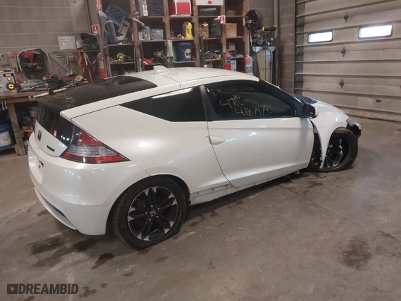 2014 Honda CR-Z EX with VIN JHMZF1D65ES001052, listed as a IAAI auction lot 41879795 with 1 mi miles. Bid and sale history available at carsss.com. Image 4.