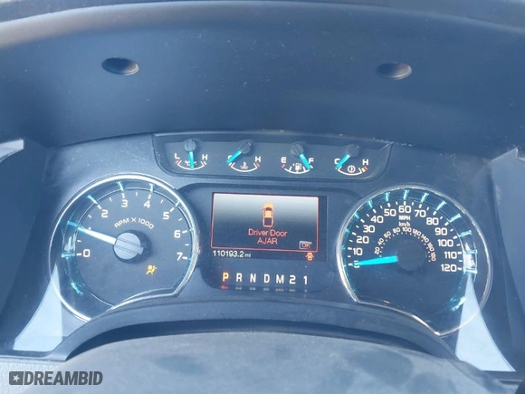 2013 Ford F-150 XL with VIN 1FTFW1ET6DKF36365, listed as a IAAI auction lot 41349275 with 110,193 mi miles. Bid and sale history available at carsss.com. Image 7.