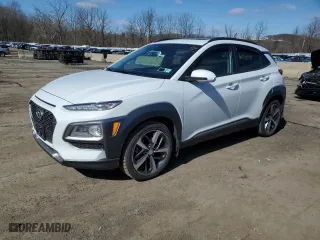 2018 Hyundai Kona Limited with VIN KM8K3CA58JU141030, listed as a Copart auction lot 47585545 with 97,742 mi miles and Clean Title. Bid and sale history available at carsss.com. Image 1.