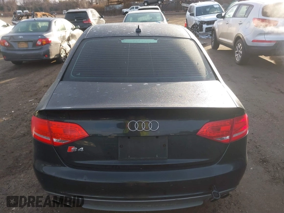 2012 Audi S4 Prestige with VIN WAUKGAFLXCA002877, listed as a IAAI auction lot 41618291 with 107,305 mi miles. Bid and sale history available at carsss.com. Image 16.