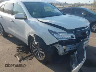 2016 Acura MDX w/Tech with VIN 5FRYD4H49GB045079, listed as a IAAI auction lot 41968901 with 113,577 mi miles. Bid and sale history available at carsss.com. Image 6.