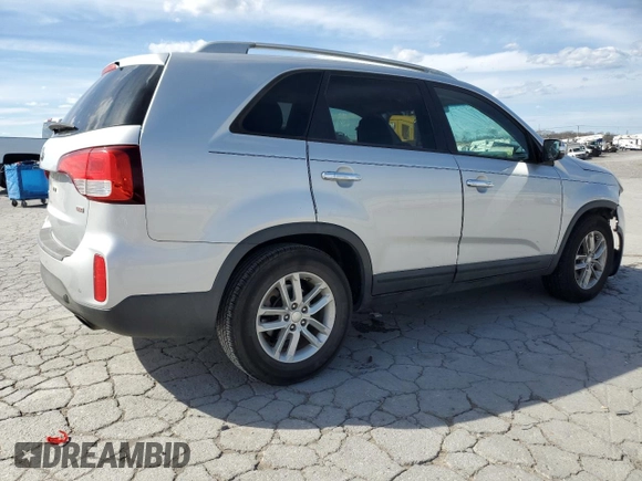 2014 Kia Sorento LX with VIN 5XYKT4A65EG493895, listed as a Copart auction lot 50365215 with 161,023 mi miles and Salvage Title. Bid and sale history available at DreamBid. Image 3.
