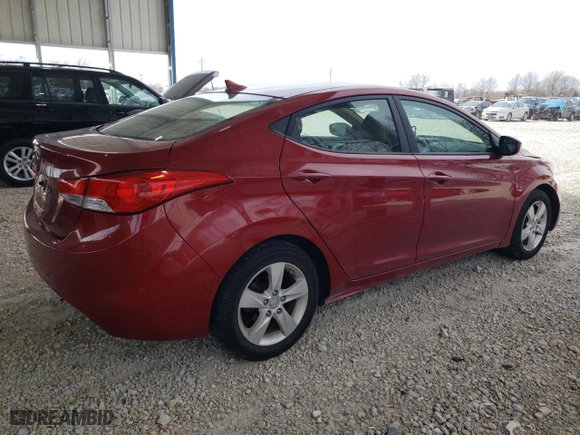 2012 Hyundai Elantra GLS with VIN KMHDH4AE3CU302841, listed as a Copart auction lot 49532255 with 127,808 mi miles and Salvage Title. Bid and sale history available at carsss.com. Image 3.