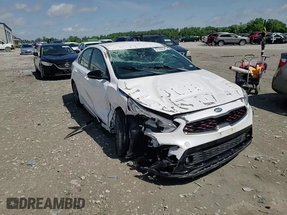 2021 Kia Forte GT-Line with VIN 3KPF34AD1ME330415, listed as a Copart auction lot 57488545 with 46,074 mi miles and Salvage title. Bid and sale history available at DreamBid. Image 13.