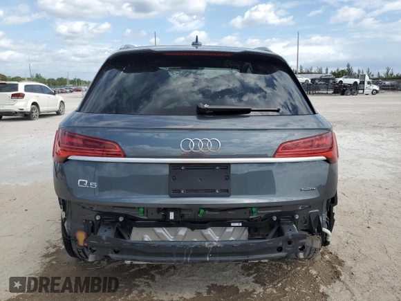 2024 Audi Q5 S line Premium Plus with VIN WA1EAAFY2R2015990, listed as a Copart auction lot 50294435 with 15,310 mi miles and Non Repairable. Bid and sale history available at carsss.com. Image 6.