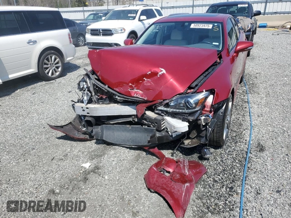 2012 Lexus IS 250 with VIN JTHBF5C28C5171750, listed as a Copart auction lot 50923475 with 109,491 mi miles and Salvage Title. Bid and sale history available at DreamBid. Image 5.