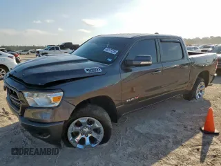 2019 Ram 1500 Big Horn with VIN 1C6SRFFT8KN719898, listed as a Copart auction lot 62177255 with 68,637 mi miles and Salvage title. Bid and sale history available at DreamBid. Image 1.
