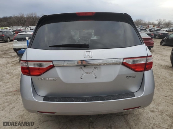 2013 Honda Odyssey EX with VIN 5FNRL5H48DB026839, listed as a Copart auction lot 46108005 with 131,034 mi miles and Salvage Title. Bid and sale history available at carsss.com. Image 6.