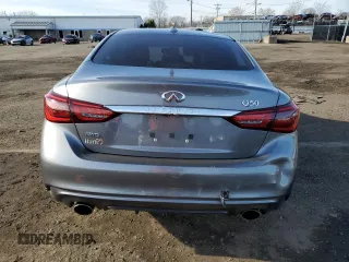 2019 Infiniti Q50 3.0t LUXE with VIN JN1EV7AR0KM593743, listed as a Copart auction lot 83748304 with 70,650 mi miles and Salvage Title. Bid and sale history available at carsss.com. Image 6.