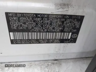 2015 Lexus GS 350 with VIN JTHCE1BL8FA008408, listed as a IAAI auction lot 42208961 with 211,038 mi miles and . Bid and sale history available at DreamBid. Image 9.