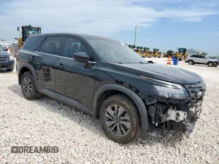 2024 Nissan Pathfinder S with VIN 5N1DR3AA6RC251354, listed as a Copart auction lot 56457795 with 36,589 mi miles and Salvage title. Bid and sale history available at DreamBid. Image 4.