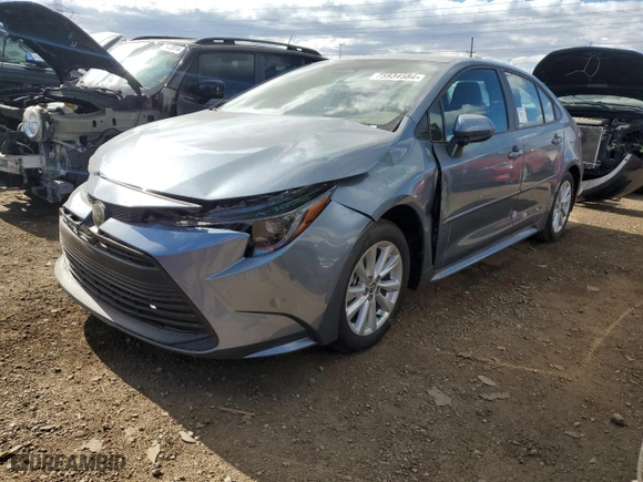2024 Toyota Corolla LE with VIN 5YFB4MDE0RP213088, listed as a Copart auction lot 75934584 with 9,980 mi miles and Salvage Title. Bid and sale history available at carsss.com. Image 1.