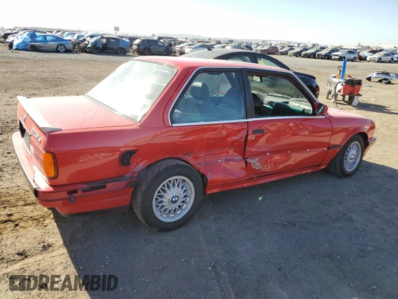 1989 BMW 3 Series 325iS with VIN WBAAA2309KEC49637, listed as a Copart auction lot 41492615 with 185,613 mi miles and Salvage Title. Bid and sale history available at carsss.com. Image 3.