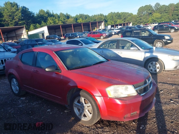 2008 Dodge Avenger SXT with VIN 1B3LC56K98N159741, listed as a IAAI auction lot 42667874 with 193,969 mi miles and . Bid and sale history available at DreamBid. Image 1.