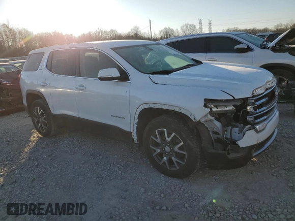 2021 GMC Acadia SLE with VIN 1GKKNKLA1MZ166401, listed as a Copart auction lot 42121285 with 53,959 mi miles and Salvage Title. Bid and sale history available at DreamBid. Image 4.