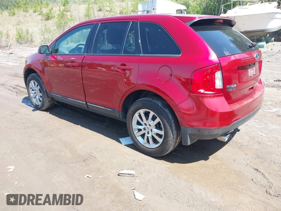2013 Ford Edge SEL with VIN 2FMDK3JC4DBB81609, listed as a IAAI auction lot 41973326 with 118,667 mi miles. Bid and sale history available at carsss.com. Image 3.