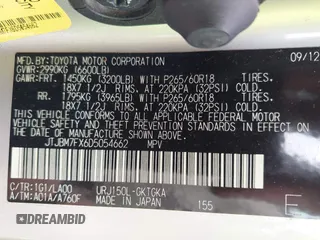 2013 Lexus GX 460 с VIN JTJBM7FX6D5054662, выставлен на аукционе IAAI как лот 42517664 с пробегом 114 596 миль миль и . История ставок и продаж доступна на DreamBid. Изображение 9.
