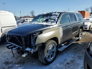 2019 Cadillac Escalade ESV Premium Luxury z VIN 1GYS4JKJ2KR261972, wystawiony jako Copart lot #87166964 z przebiegiem 70 308 mil mil oraz Szkoda całkowita • Salvage title. Historia ofert i sprzedaży dostępna na DreamBid. Obrazek 1.