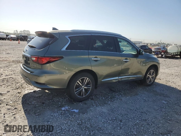 2017 Infiniti QX60 with VIN 5N1DL0MN0HC516671, listed as a Copart auction lot 52248225 with 91,012 mi miles and Salvage Title. Bid and sale history available at carsss.com. Image 3.