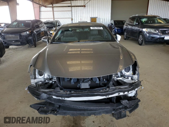 2016 Lexus RC 350 with VIN JTHHE5BC7G5014207, listed as a Copart auction lot 49516645 with 0 mi miles and Salvage Title. Bid and sale history available at carsss.com. Image 5.