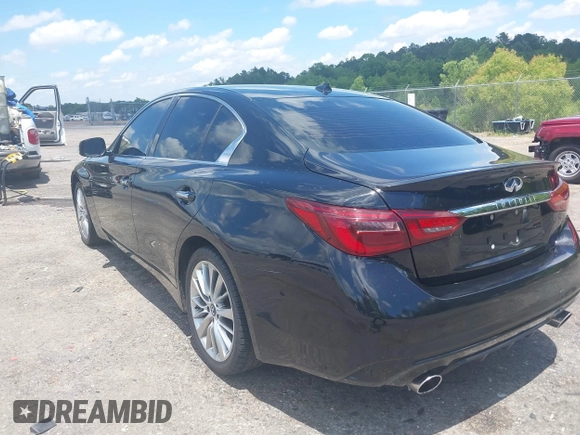 2018 Infiniti Q50 Luxe z VIN JN1EV7AP3JM356824, wystawiony jako IAAI lot #42233119 z przebiegiem 172 183 mil mil oraz . Historia ofert i sprzedaży dostępna na DreamBid. Obrazek 3.
