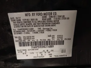 2017 Ford Taurus SEL with VIN 1FAHP2E83HG116889, listed as a IAAI auction lot 41277526 with 73,270 mi miles and . Bid and sale history available at DreamBid. Image 9.