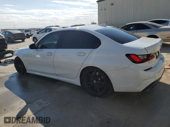 2022 BMW 3 Series M340i with VIN 3MW5U7J0XN8C26736, listed as a Copart auction lot 76893894 with 24,264 mi miles and Clean Title. Bid and sale history available at carsss.com. Image 2.