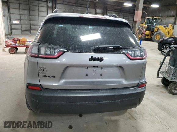 2021 Jeep Cherokee Altitude with VIN 1C4PJMLB4MD128109, listed as a Copart auction lot 44398635 with 75,556 mi miles and Salvage Title. Bid and sale history available at carsss.com. Image 6.