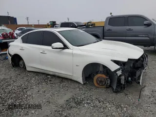2017 Infiniti Q50 Premium with VIN JN1EV7AP2HM741642, listed as a Copart auction lot 49171665 with 90,501 mi miles and Salvage Title. Bid and sale history available at DreamBid. Image 4.