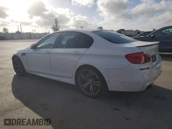 2013 BMW M5 with VIN WBSFV9C56DD096389, listed as a Copart auction lot 44951815 with 123,256 mi miles and Salvage Title. Bid and sale history available at carsss.com. Image 2.