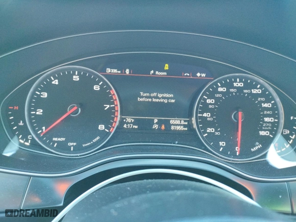 2016 Audi A7 3.0 Premium Plus with VIN WAUWGAFC0GN008932, listed as a Copart auction lot 44354623 with 81,955 mi miles. Bid and sale history available at carsss.com. Image 9.