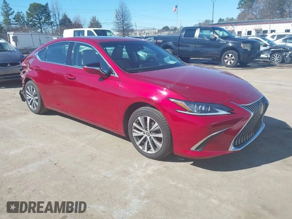 2021 Lexus ES with VIN 58ADZ1B16MU085500, listed as a IAAI auction lot 41674503 with 67,380 mi miles. Bid and sale history available at carsss.com. Image 1.