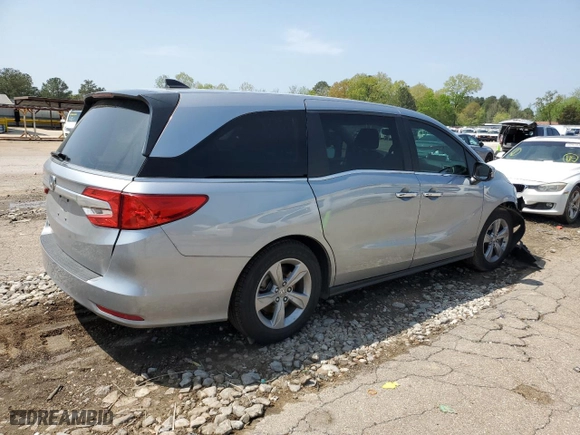2019 Honda Odyssey EX-L with VIN 5FNRL6H76KB113491, listed as a Copart auction lot 51451955 with 110,805 mi miles and Salvage Title. Bid and sale history available at carsss.com. Image 3.