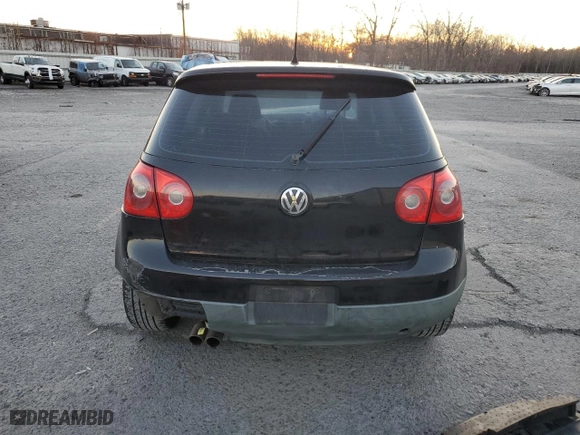 2007 Volkswagen Rabbit with VIN WVWBS71K97W047417, listed as a Copart auction lot 80257674 with 146,786 mi miles and Salvage Title. Bid and sale history available at carsss.com. Image 6.