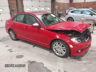 2009 Mercedes-Benz C-Class 3.0L Sport with VIN WDDGF54X49R077132, listed as a IAAI auction lot 41920266 with 85,558 mi miles. Bid and sale history available at carsss.com. Image 1.
