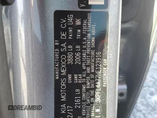 2017 Kia Forte S with VIN 3KPFL4A77HE123916, listed as a Copart auction lot 50383145 with 90,383 mi miles and Salvage Title. Bid and sale history available at DreamBid. Image 12.