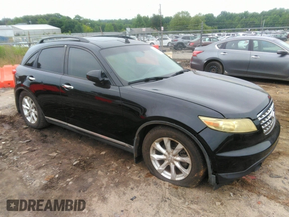 2006 Infiniti FX with VIN JNRAS08W86X209378, listed as a IAAI auction lot 42385005 with 240,285 mi miles and . Bid and sale history available at DreamBid. Image 1.